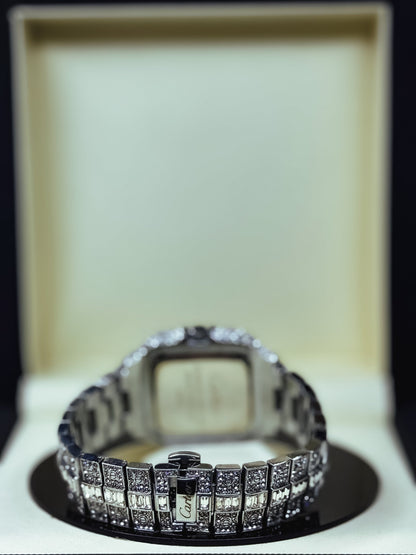 iced-out Cartier Santos