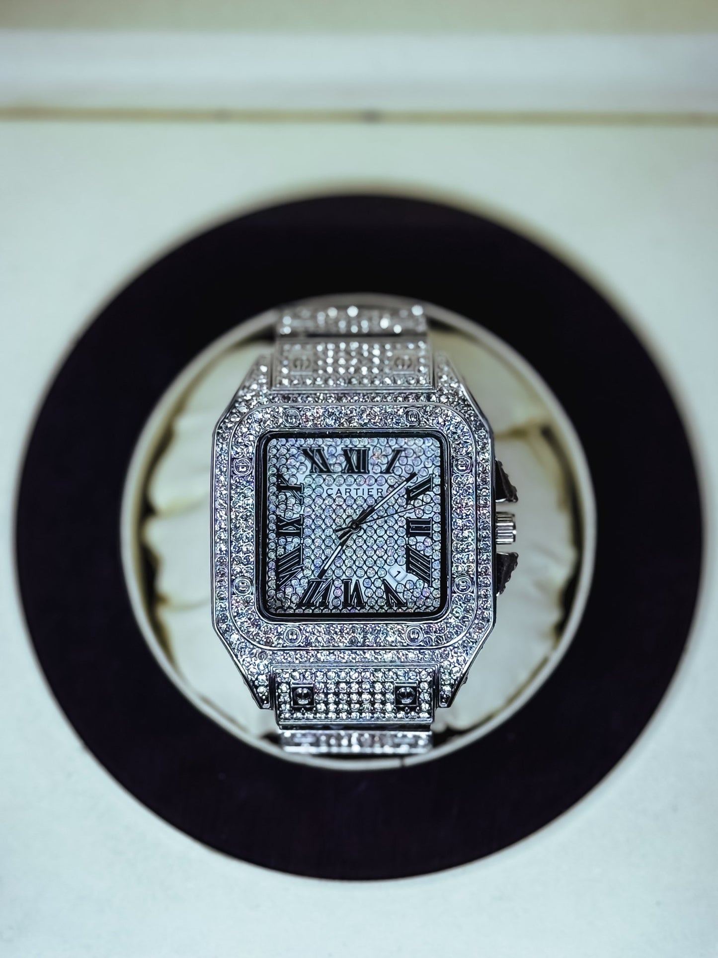 Iced Out Custom Cartier Santos