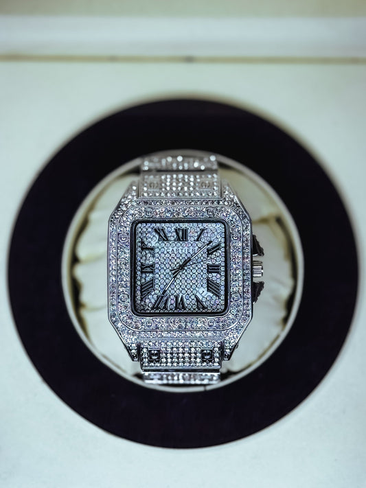 Iced Out Custom Cartier Santos