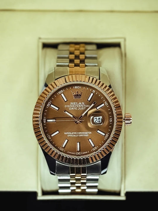 Relax Oyster Perpetual Chocolate Datejust