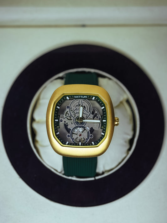 Matturi Skeleton Analog Watch