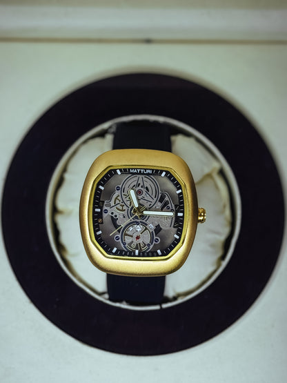 Matturi Skeleton Analog Watch