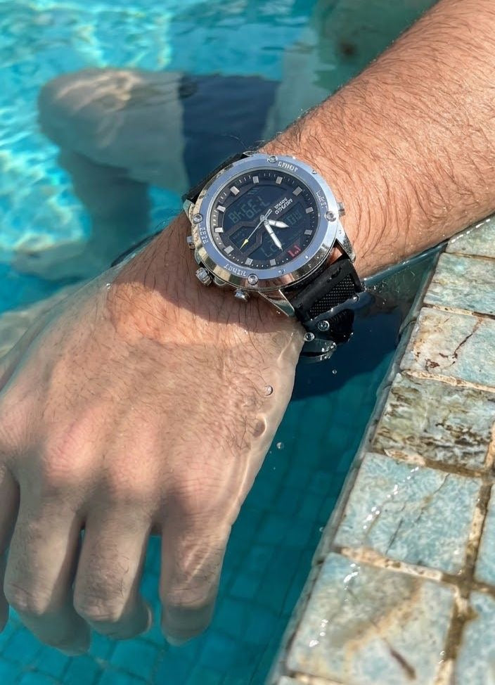 Edifice Dual-Time Watch (Waterproof)