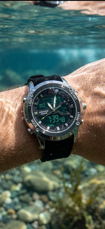 Edifice Dual-Time Watch (Waterproof)